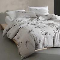 Calvin Klein Aquarelle Floral Cotton Melange Gauze 3 Piece Comforter Set