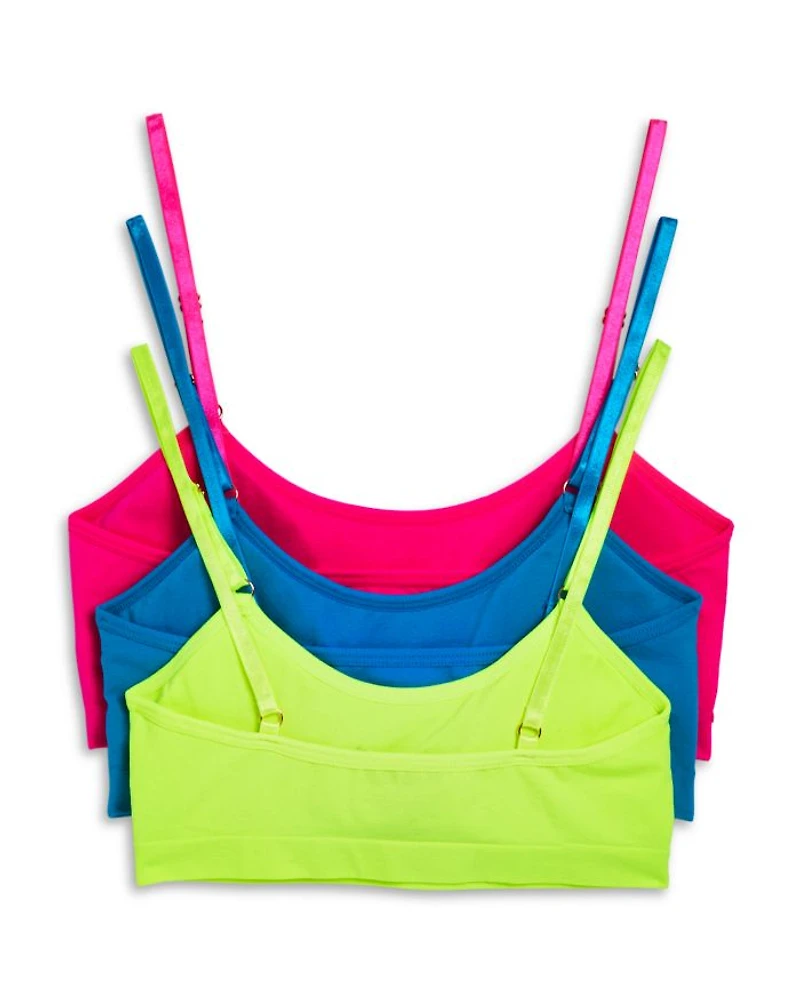 Girls' Seamless Cami Bralette, 3 Pack - Big Kid