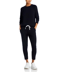 Warm Up Curved-Hem Sweatshirt