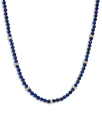 Zoe Lev 14K Yellow Gold Lapis Bead Statement Necklace, 16-18