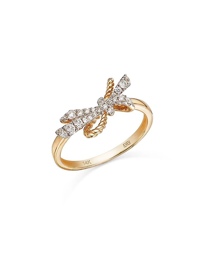 Bloomingdale's Fine Collection Diamond Bow Ring