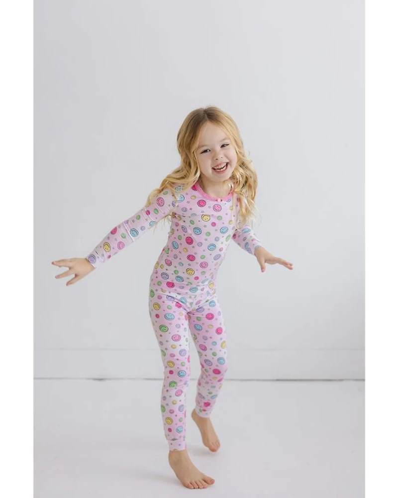Girls' Long Sleeved Top & Pants Pajamas Set - Little Kid