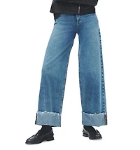 High Rise Sofie Cropped Jeans Pebbles