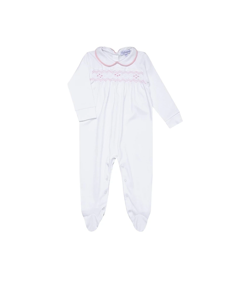 Nellapima Girls' Nella Smocked Footie - Baby