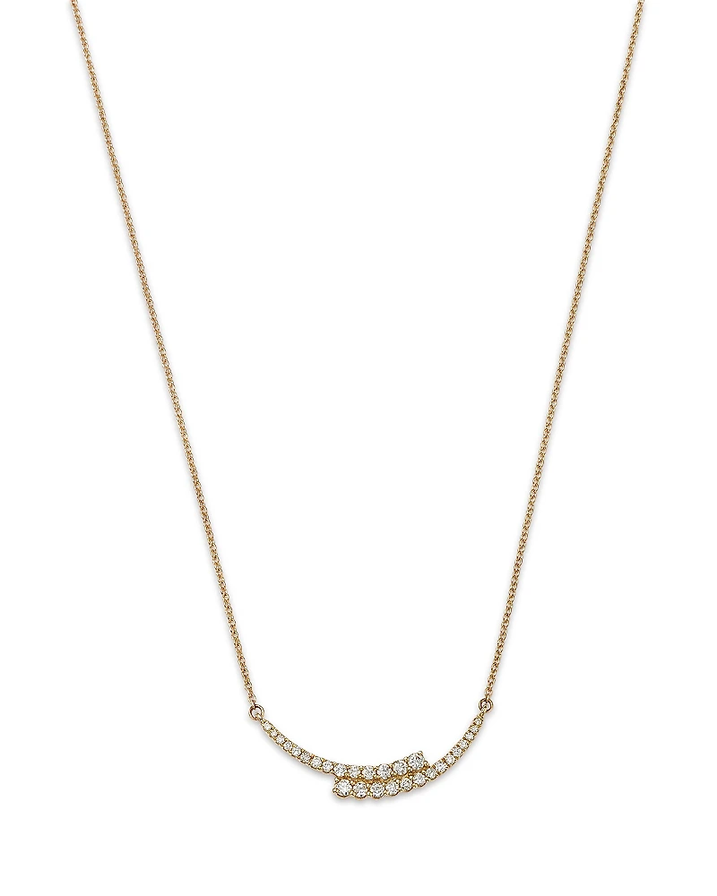 Bloomingdale's Fine Collection Diamond Bypass Necklace