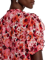 Dandelion Silk Split Neck Top