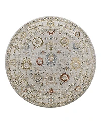 Livabliss Reina Ren-2307 Round Area Rug, 6'7 x 6'7