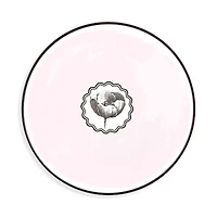 Vista Alegre Herbariae by Christian Lacroix Pink Dessert Plate