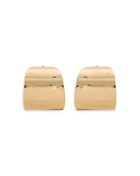 Hammered Huggie Hoop Earrings