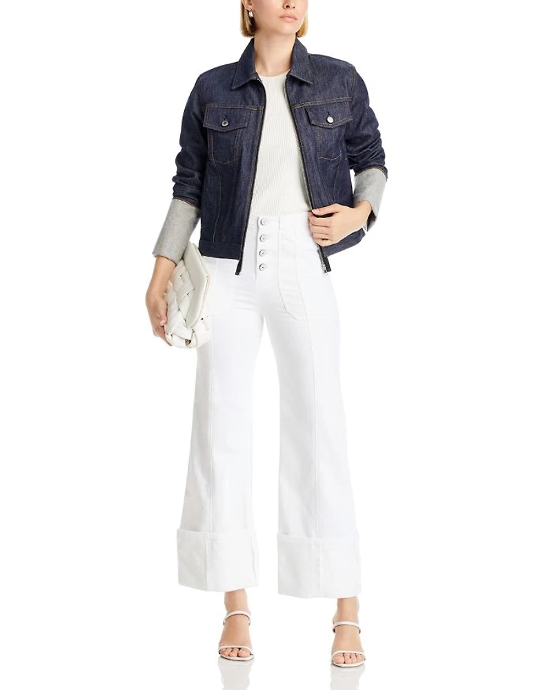 Benji Cropped Wide Leg Denim Pants