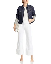 Benji Cropped Wide Leg Denim Pants