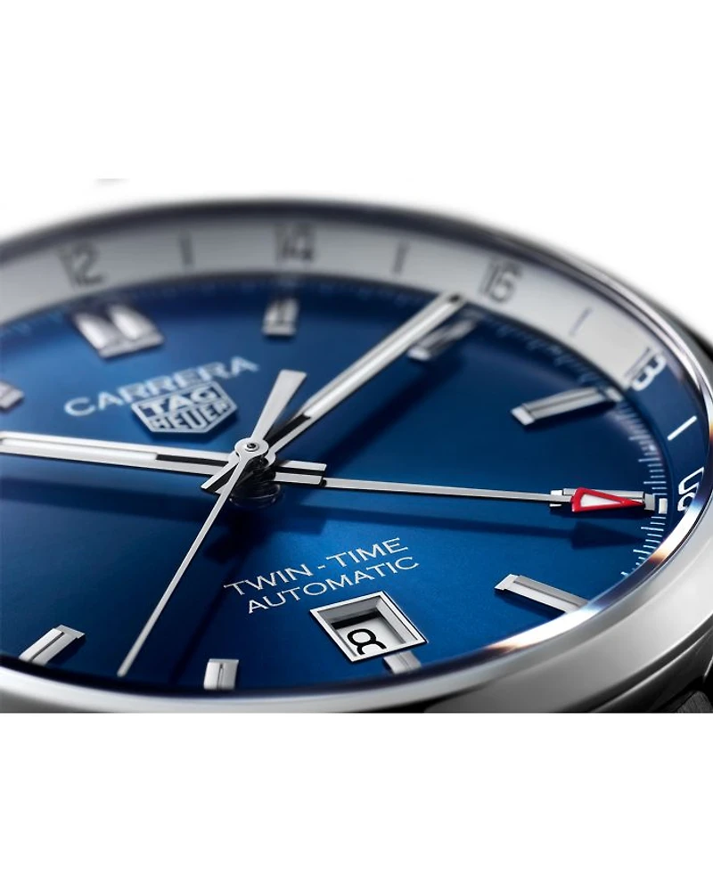 Carrera Calibre 7 Twin Time Watch, 41mm