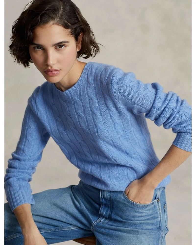 Cable Knit Cashmere Sweater