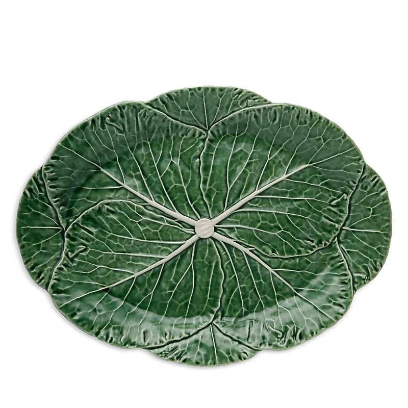 Bordallo Pinheiro Cabbage Oval Platter 17