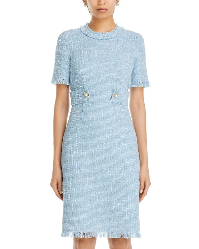 Bouclé Tweed Dress