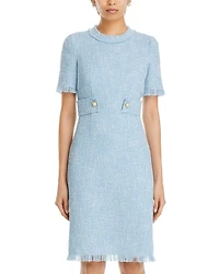 Bouclé Tweed Dress