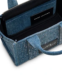 The Crystal Denim Small Tote Bag