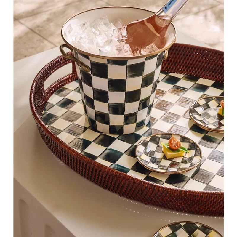 Courtly Check Appetizer Plates, Set of 4