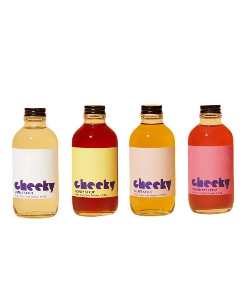 - 4 Bottle Set(Simple, Honey, Agave, Cran) - 4oz