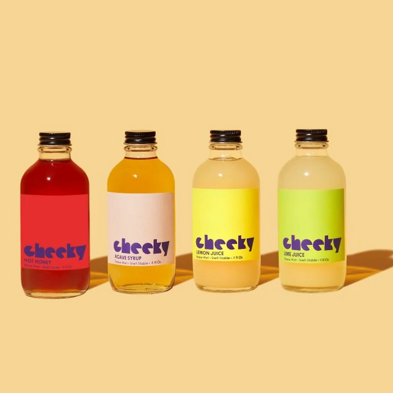 - 4 Bottle Set (Habanero Hot Honey, Agave, Lemon, Lime) - 4oz