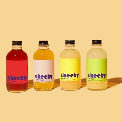 - 4 Bottle Set (Habanero Hot Honey, Agave, Lemon, Lime) - 4oz