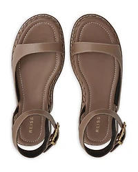 Gabi Plaited Flat Sandals