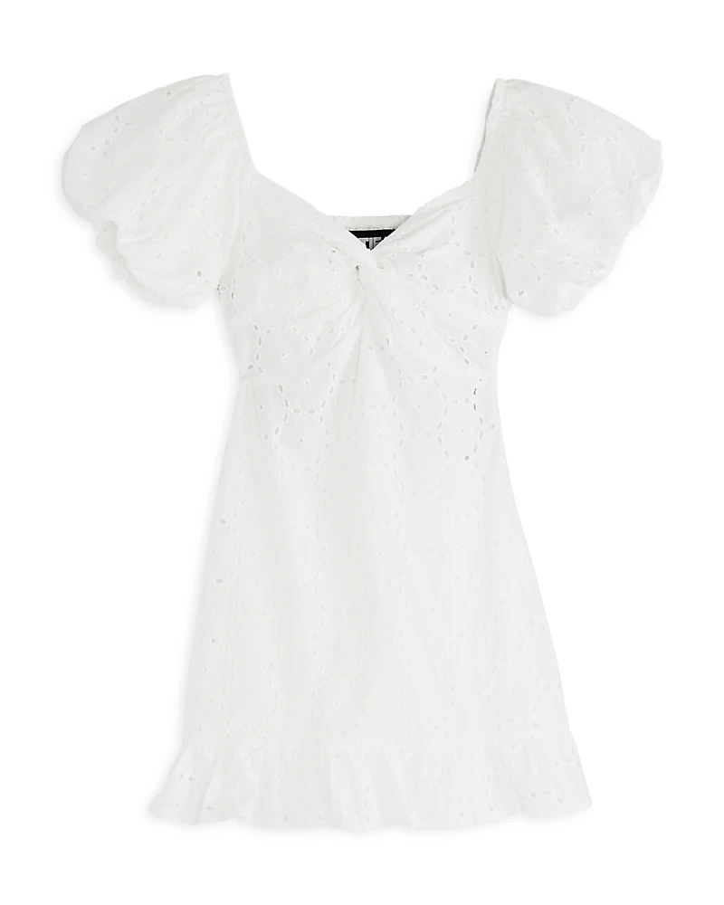 KatieJnyc Girls' Phoebe Eyelet Dress - Big Kid