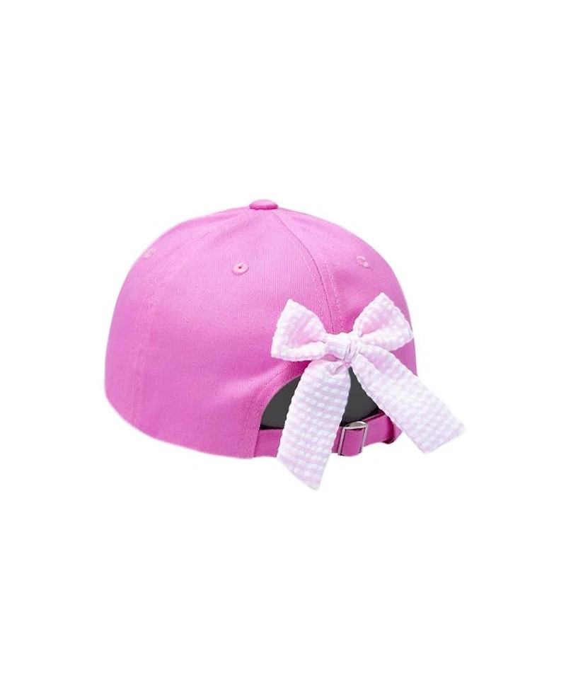 Girls Sunshine Bow Baseball Hat Magenta - Little Kid, Big Kid