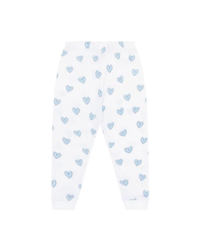 Girls' Pink Heart Print Pajama