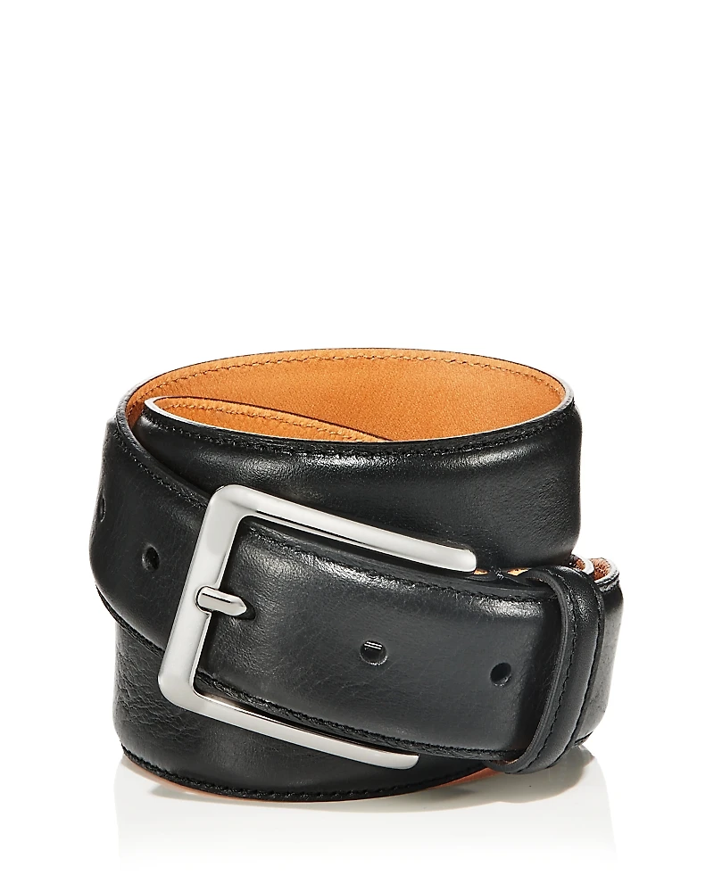 The Men's Store at Bloomingdale's Square Buckle Italian Leather Belt - Exclusive