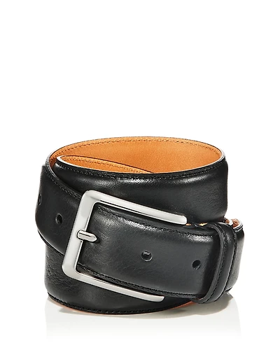 The Men's Store at Bloomingdale's Square Buckle Italian Leather Belt - Exclusive