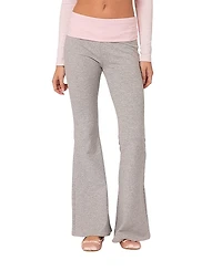 Edikted Molly Contrast Flared Leggings