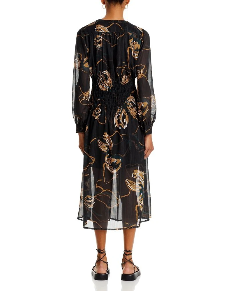 Printed Chiffon Dress