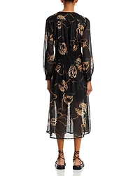 Printed Chiffon Dress