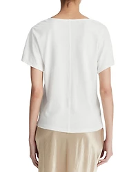 V Neck Flutter Sleeve Tee
