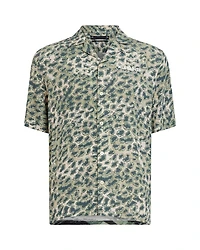 Underground Short Sleeve Button Front Camp Shirt