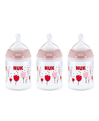 Nuk Smooth Flow Anti Colic Baby Bottle, 5oz, 3 Pack
