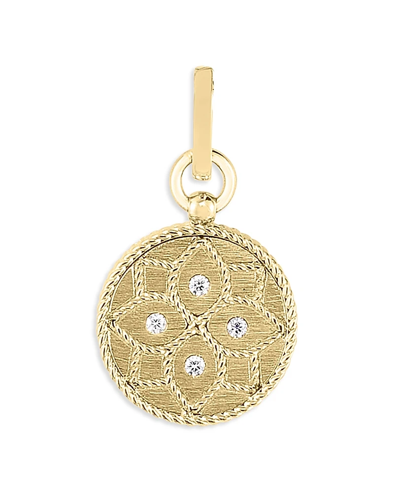 Roberto Coin 18K Yellow Gold Venetian Princess Diamond Pendant