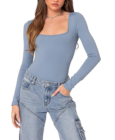 Edikted Joanna Square Neck Bodysuit