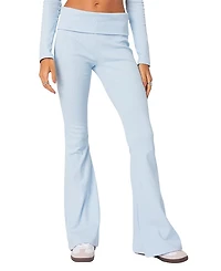 Edikted Coffee Break Ribbed Flare Leggings