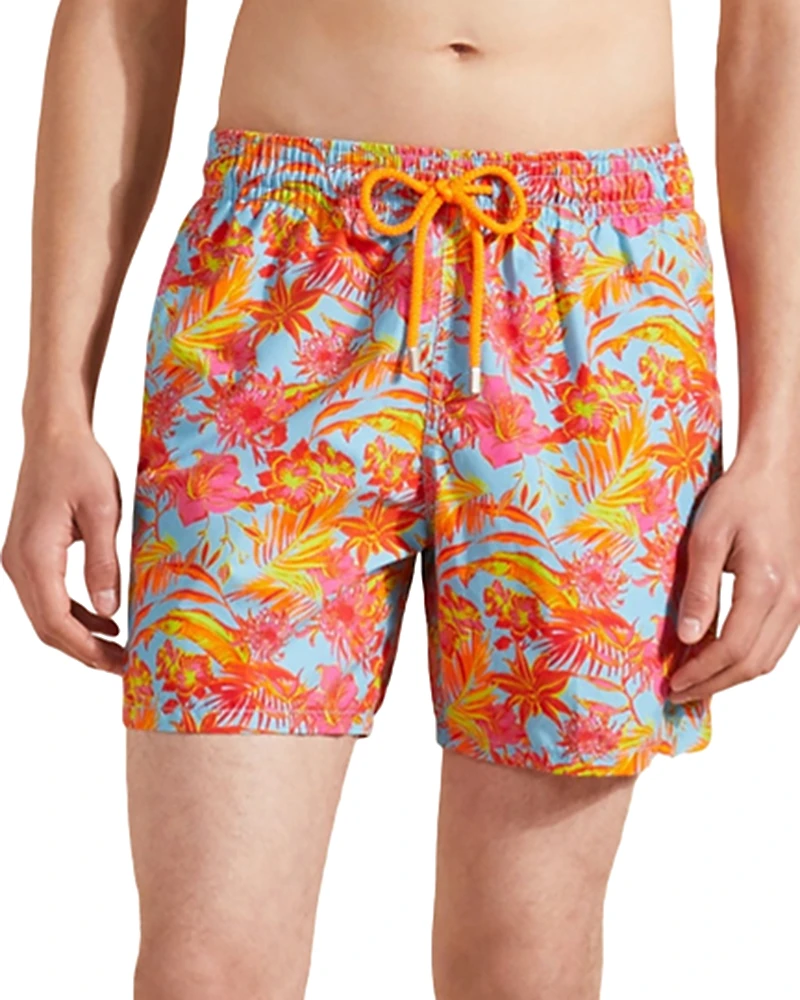 Vilebrequin Moorea Tahiti Flowers Print 7 Swim Trunks