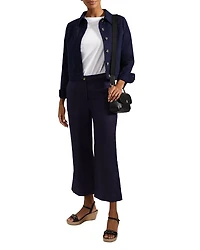 Lillie Linen Kick Flare Leg Pants