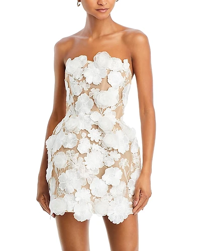 Bronx And Banco Jasmine Maraya White Mini Dress