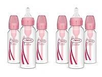 Dr. Brown's Dr. Browns Girls' Natural Flow Anti-Colic Baby Bottles, 8oz, 6 Pack - Baby
