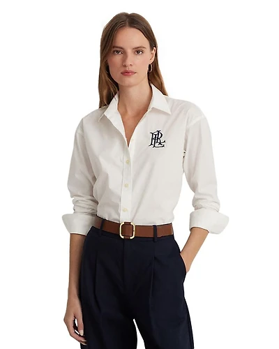 Cotton Stretch Button Up Shirt