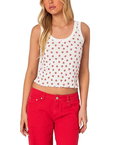 Edikted Berry Cool Printed Tank Top