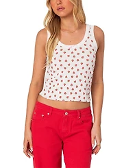 Edikted Berry Cool Printed Tank Top
