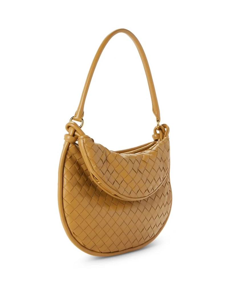 Medium Gemelli Intrecciato Leather Shoulder Bag