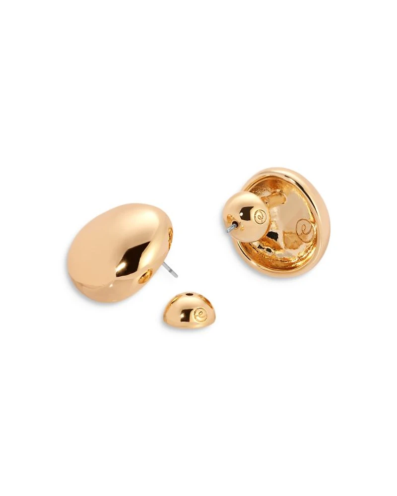 Polished Pebble Stud Earrings