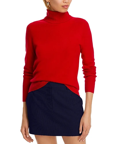 Aqua 100% Cashmere Turtleneck Sweater - Exclusive